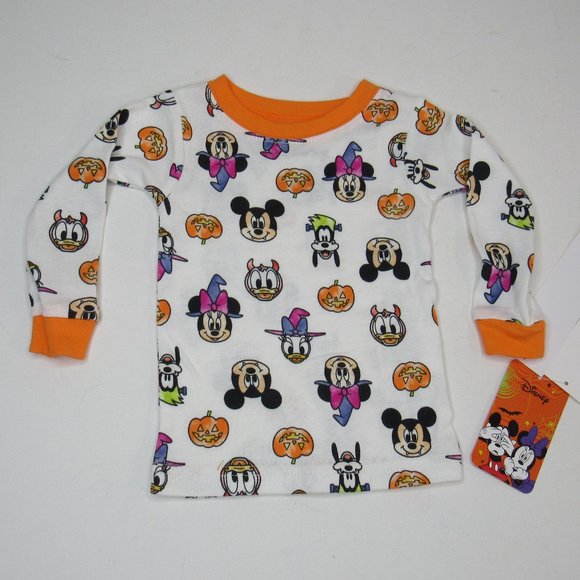 Mickey Mouse And Friends Halloween Boy/Girl Unisex Cotton Pajama Set 2 Piece - Picture 2 of 4